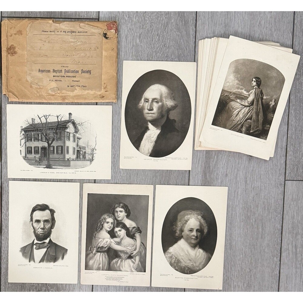 The Perry Pictures Vintage History Prints 39 Total In Set Clean Prints